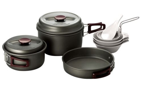 New Kovea Hard 23 Mess Kit Camping Aluminum 10 Piece Cookware Set Cooking Hiking