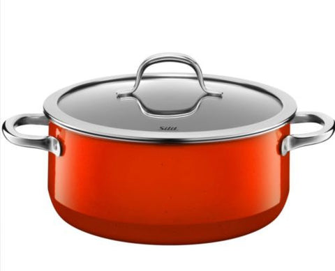 Silit Passion Low Casserole Pot with Lid - 4.6 qt.