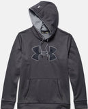 Under Armour Fleece Storm Big Logo Hoody 1259632-090-MDCarbon/Grey - Medium