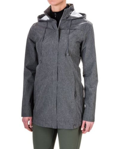 NWT Women's Mondetta Rain Jacket Tempest Black Size Small