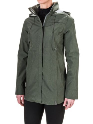 NWT Women's Mondetta Rain Jacket Tempest Black Size Large