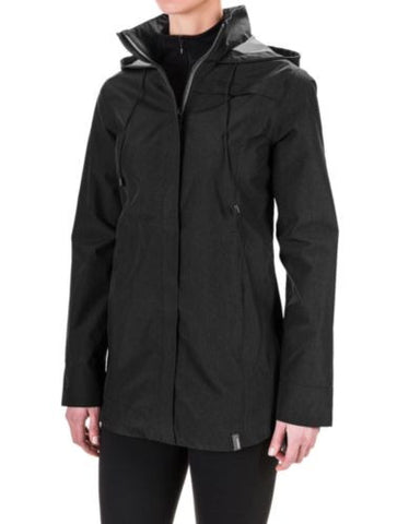 NWT Women's Mondetta Rain Jacket Tempest Black Size X-Large