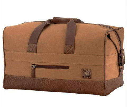 New! $300 Carhartt 125th Anniversary Duffel Bag. Made In USA Duffle. Leather