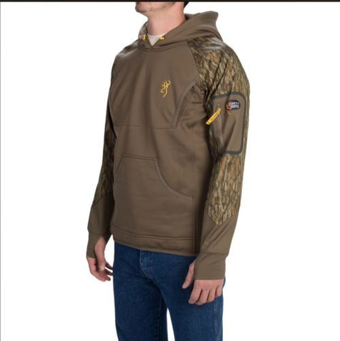 Browning Men's Dirty Bird Timber Fleece Hoodie Mossy Oak Bottomland - X-Large