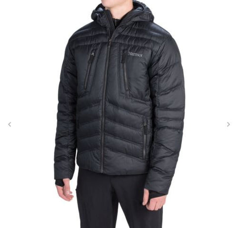 Marmot Aerial Hooded Down Jacket - 700 Fill Power LARGE