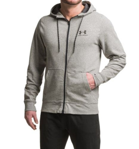 Under Armour Sportstyle Fleece Hoodie - Full Zip, Cotton Blend size X-Large